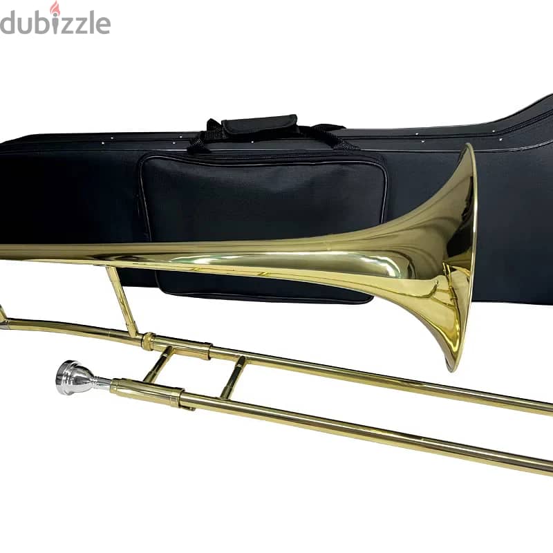 Aiersi Gold Lacquer Bb Alto Trombone 3