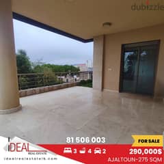 275 sqm Brand New apartment for sale in Ajaltoun REF#CC418 0