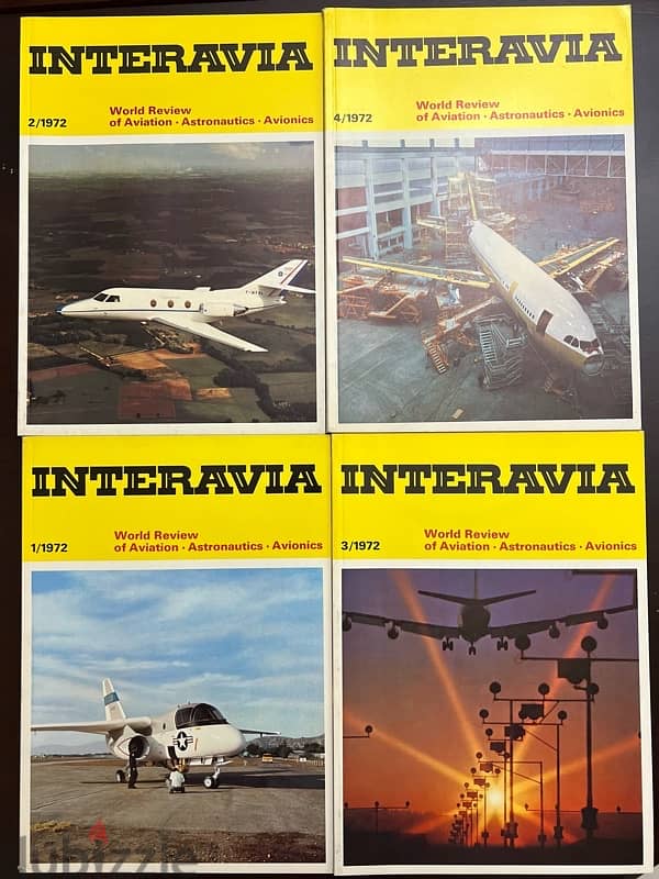 Complete 1972 Interavia Magazine Set – 12 Issues 3