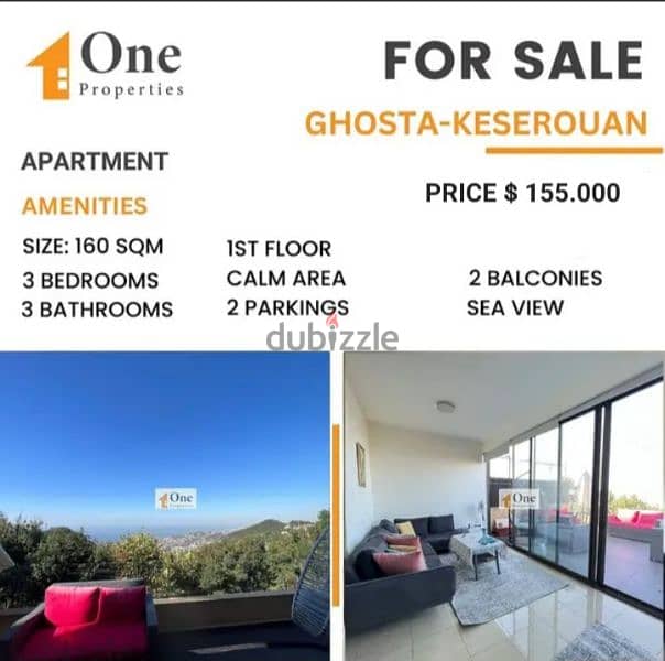 APARTMENT FOR SALE IN GHOSTA 0