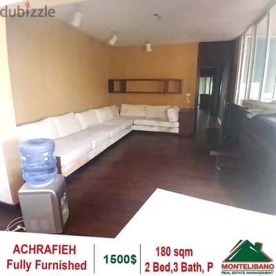 Fully Furnished 180 sqm Apartment for rent in Achrafieh with view