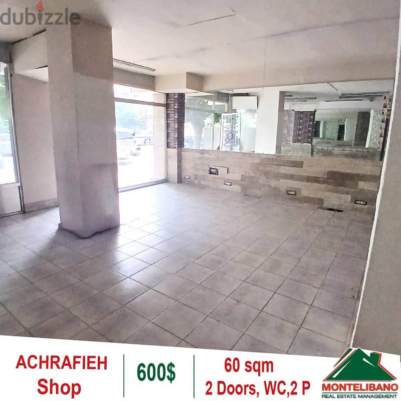 60 sqm Shop for rent in Achrafieh 2