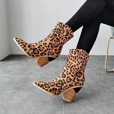 leopard boots