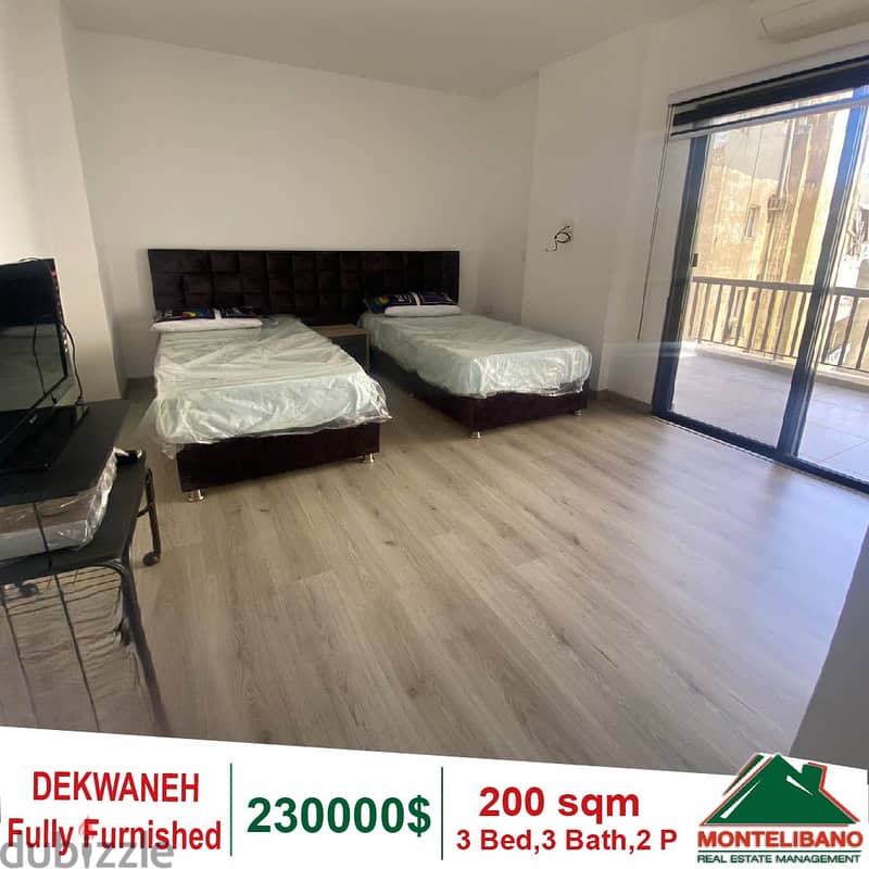 Fully Furnished 200 sqm Apartment for sale in Dekwaneh 4