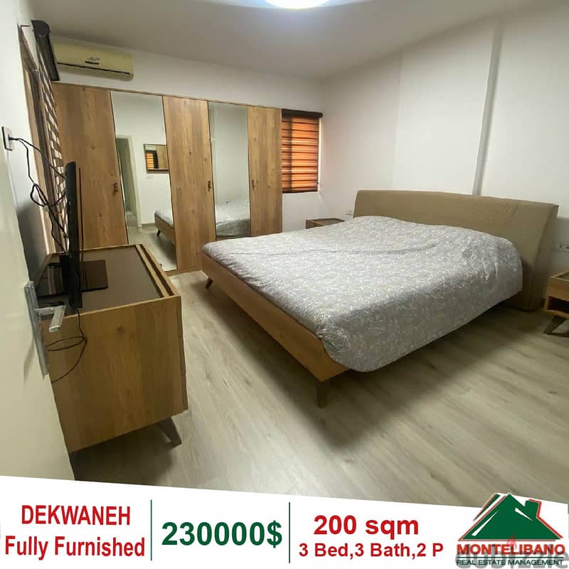 Fully Furnished 200 sqm Apartment for sale in Dekwaneh 5