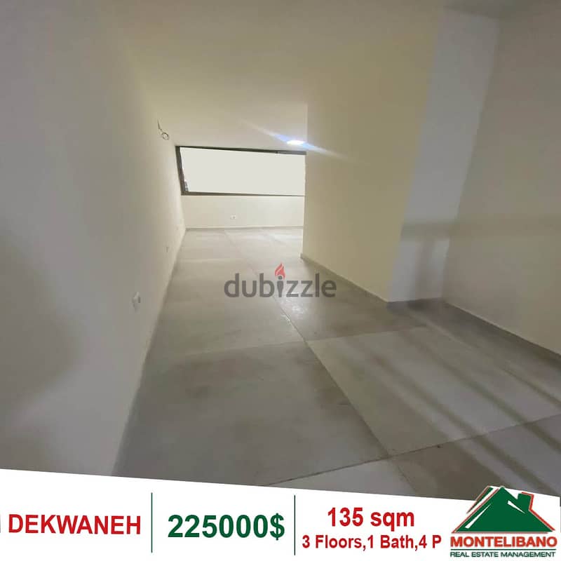 135 sqm Shop in Dekwaneh 3 floors 0