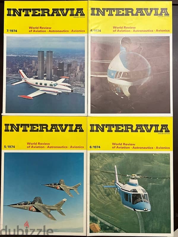 Complete 1974 Interavia Magazine Set – 12 Issues 2