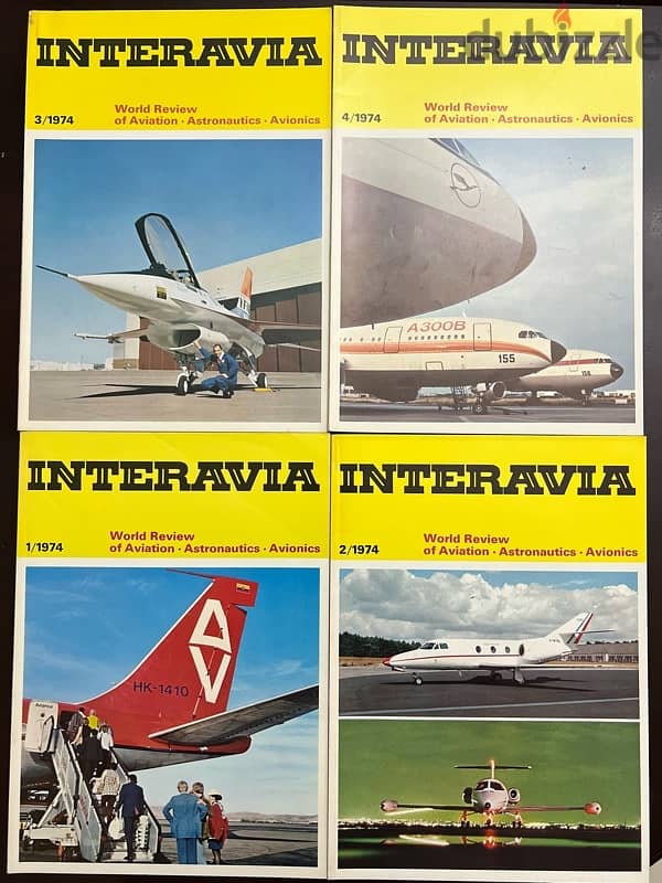 Complete 1974 Interavia Magazine Set – 12 Issues 3