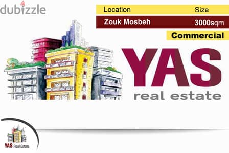 Zouk Mosbeh 3000m2 | Commercial | Industrial | Zone 2 | Prime Location