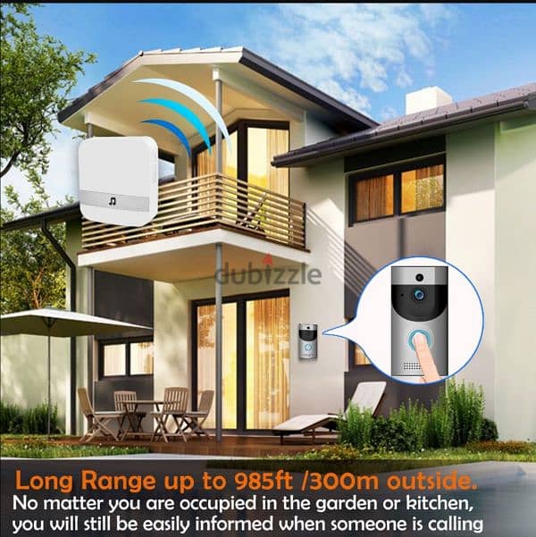 BLOOMWAY wifi video doorbell motion detection night vigion/3$ delivery 6