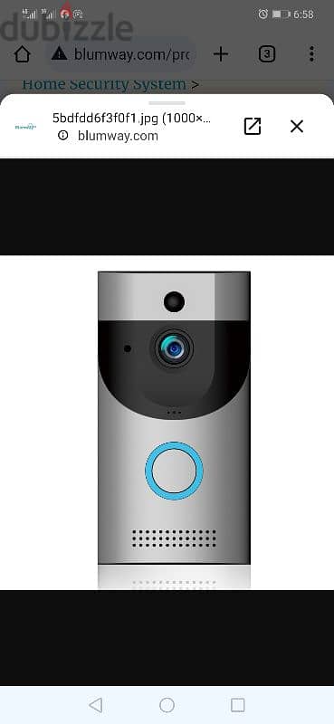 BLOOMWAY wifi video doorbell motion detection night vigion/3$ delivery 7