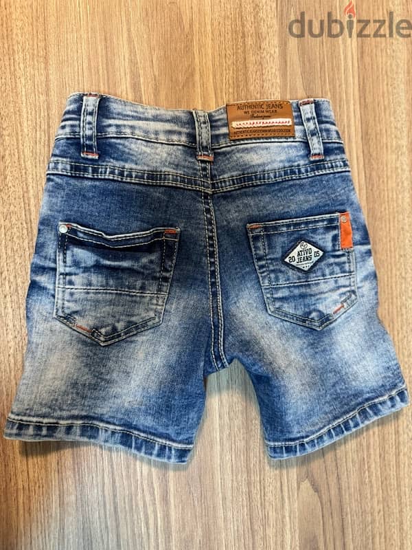 2 pieces baby boy denim short (12-18) and juniors pant (1/2 years) 5