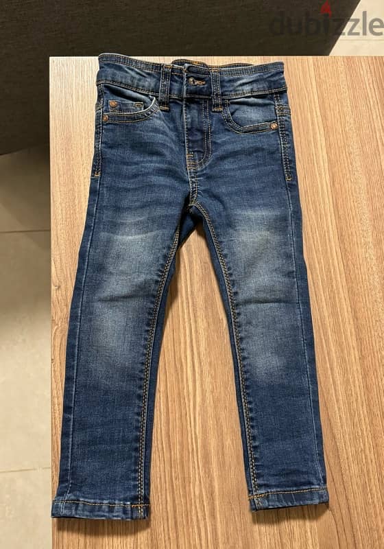 2 pieces baby boy denim short (12-18) and juniors pant (1/2 years) 0