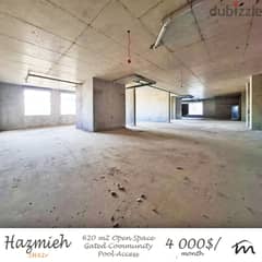 Hazmiyeh | 620m² Warehouse | High Ceiling | Easy Access | Parking 0