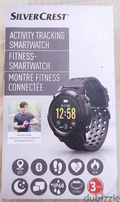 Silver crest smart watch for multi sports