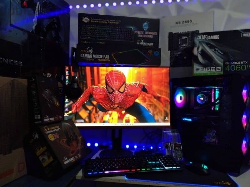 beautiful  Gaming PC Setup i7 12700K +RTX 4060ti 2