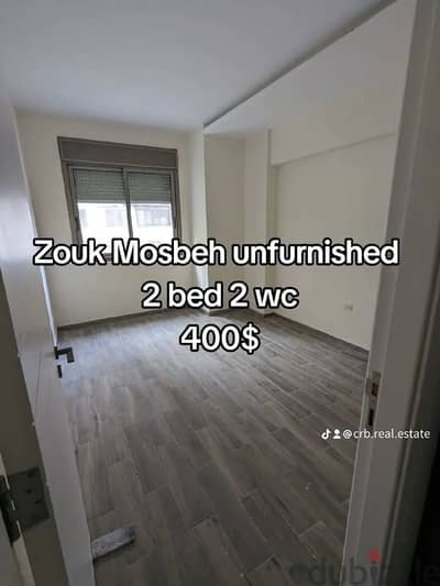 zouk mosbeh and mikayel we have 2 bed apa and 3 bed starting 300$  500