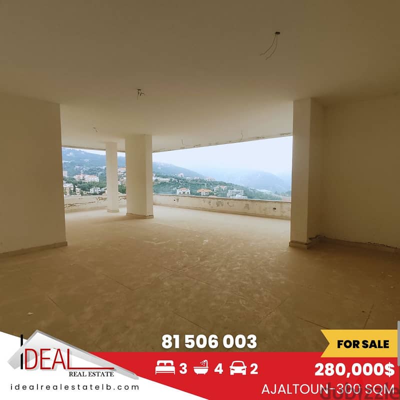 300 sqm Brand new apartment for sale in Ajaltoun REF#CC420 0