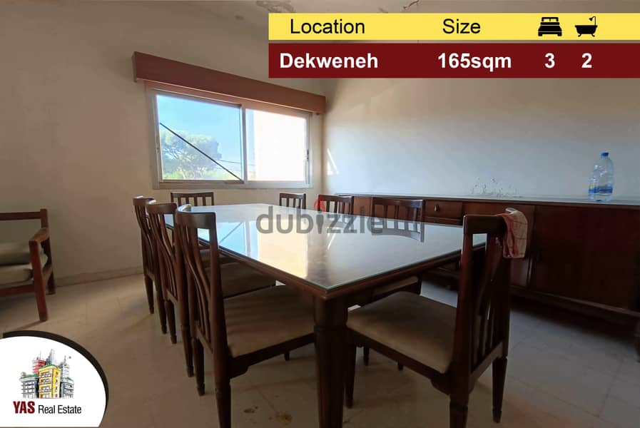 Dekweneh 165m2 | Need Renovation | Prime Location | AA/KS | 0