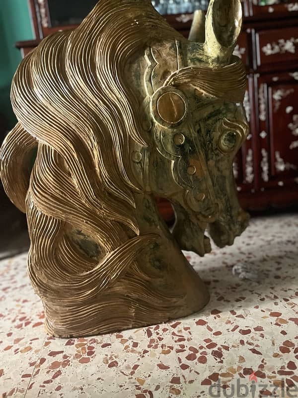 antique horse wood sculpture 1