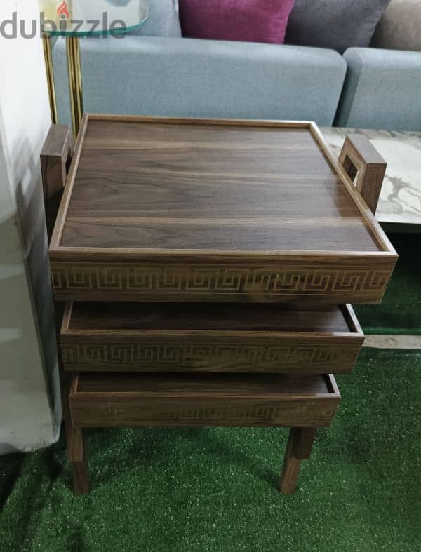 طقم طاولات صينية. Set side table 2