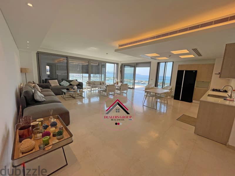 Waterfront City -Dbayeh! Panoramic Full Marina View Apartment for sale 0