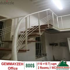 110 sqm Office for rent in Gemmayzeh with 15 sqm terrace 0