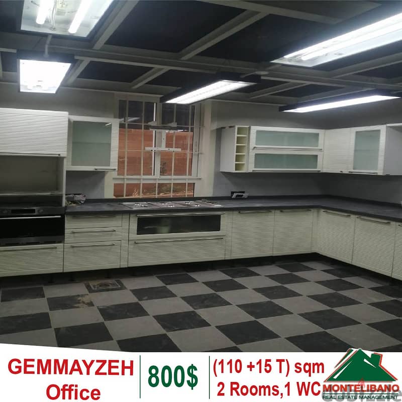 110 sqm Office for rent in Gemmayzeh with 15 sqm terrace 1