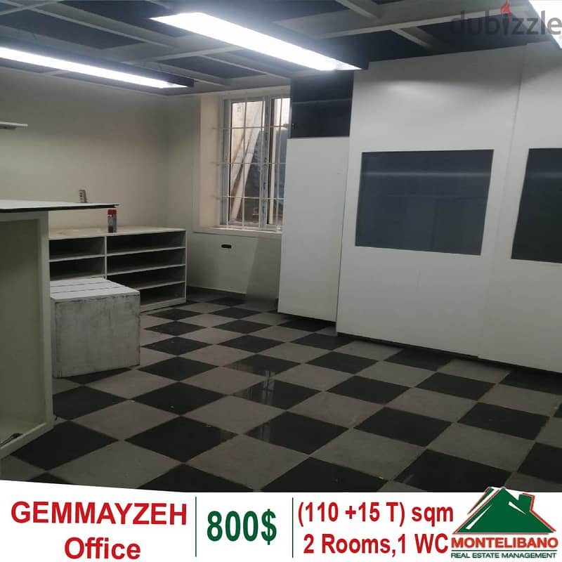 110 sqm Office for rent in Gemmayzeh with 15 sqm terrace 2