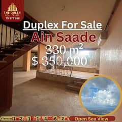 Duplex for Sale in Ain saadeh ith Sea View 0