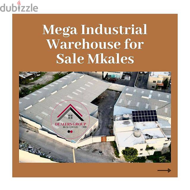 Mega Industrial warehouse for sale in Mkalles Area 0