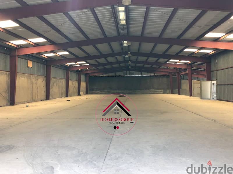 Mega Industrial warehouse for sale in Mkalles Area 0