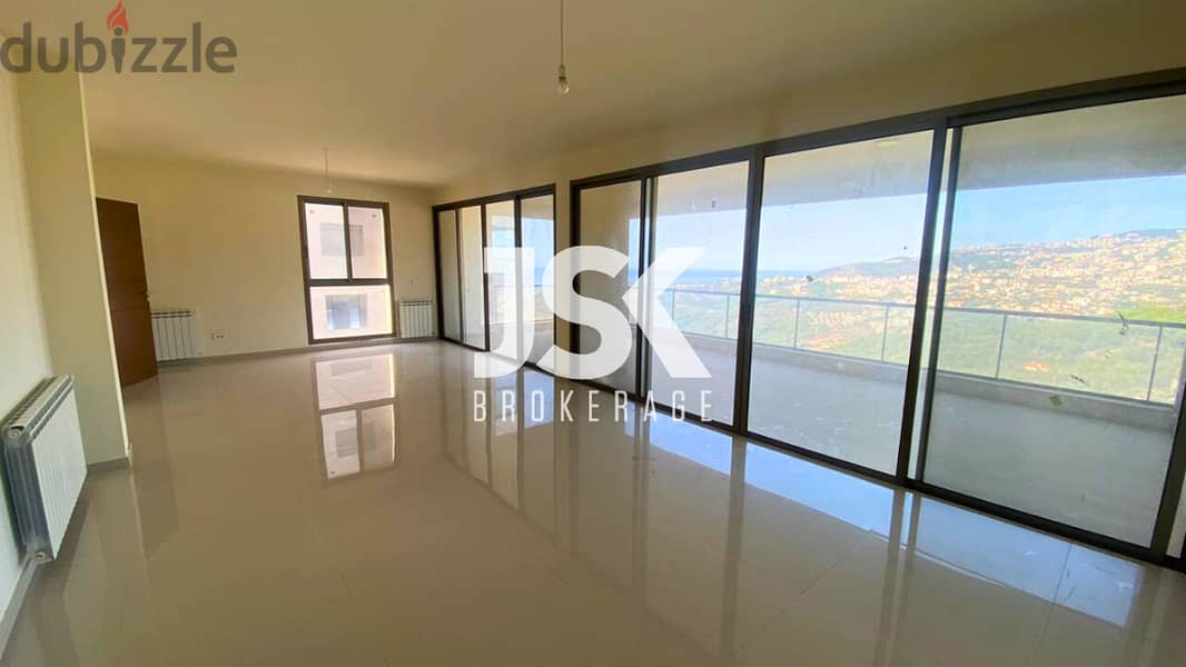 L16456- Apartment With A Beautiful View For Sale In Qornet El Hamra 0