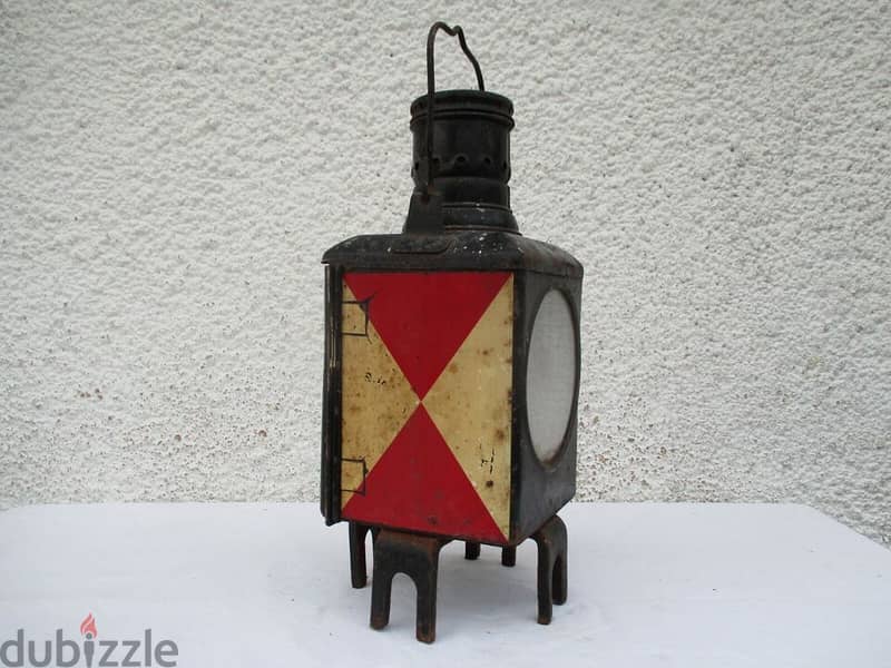 antique german train lantern 6