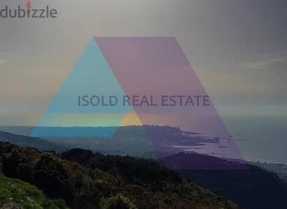 A 1200m2 Land having an open mountain/sea view for sale in Mar Chaaya