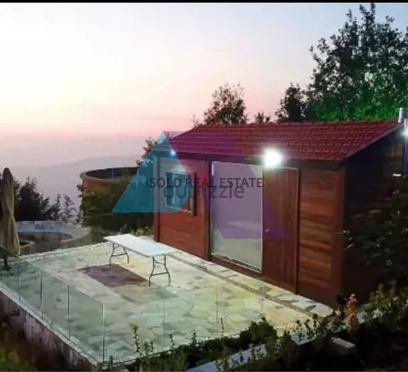 A 2420 m2 Land + 2 Bungalows +Open Panoramic View for sale in Zaarour 4