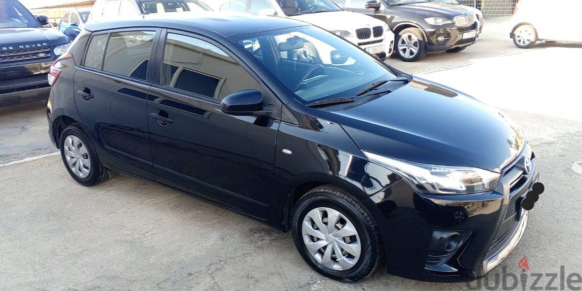 Toyota Yaris 2016 Company Source Black on Black Very Clean Like New 4