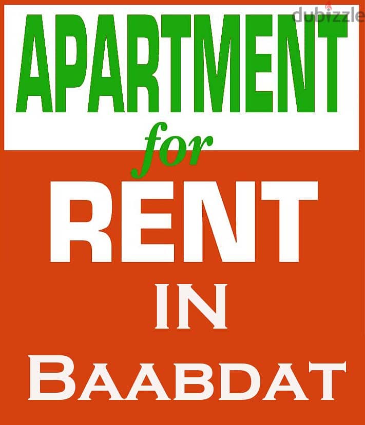 Apartment For Rent In Baabdat شقه للايجار في بعبدات 0