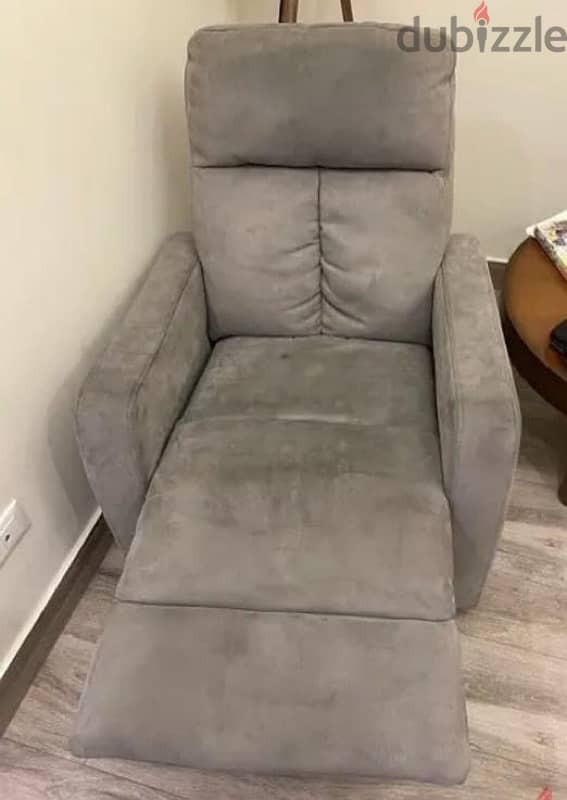 Recliner chair sofa and hisense tv 65 inch 1