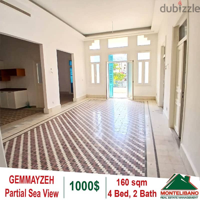 160 Sqm Apartment for rent in Gemmayzeh!! 1