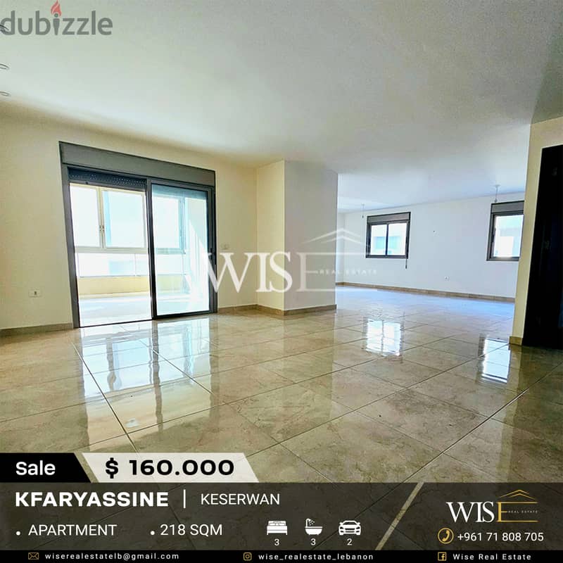  218 SQM Duplex for SALE in Kfaryassine! 0