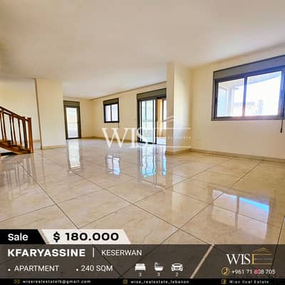  240 SQM Duplex for SALE in Kfaryassine!