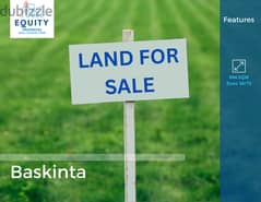 944 SQM Land For Sale In Baskinta أرض للبيع في بسكنتا #CK1120154 0