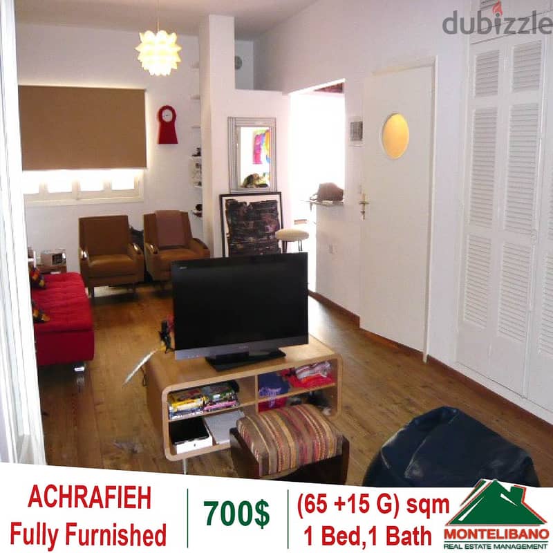 65 Sqm Fully Furnished Apartment for rent in Achrafieh!! 2