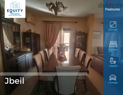 220 SQM Apartment For Sale In Jbeil شقة للبيع في جبيل #KR112448