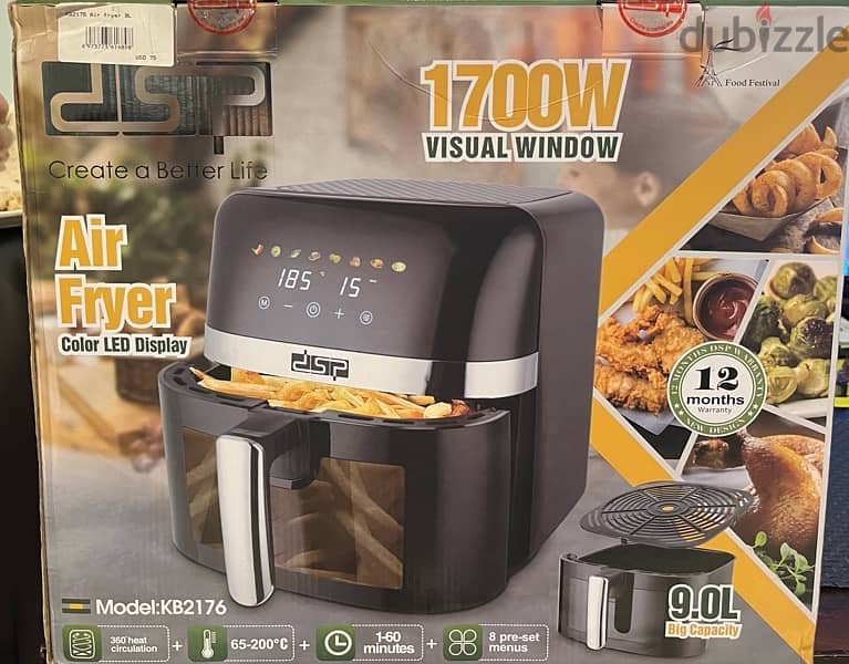 Air fryer Dsp 1700w new 0