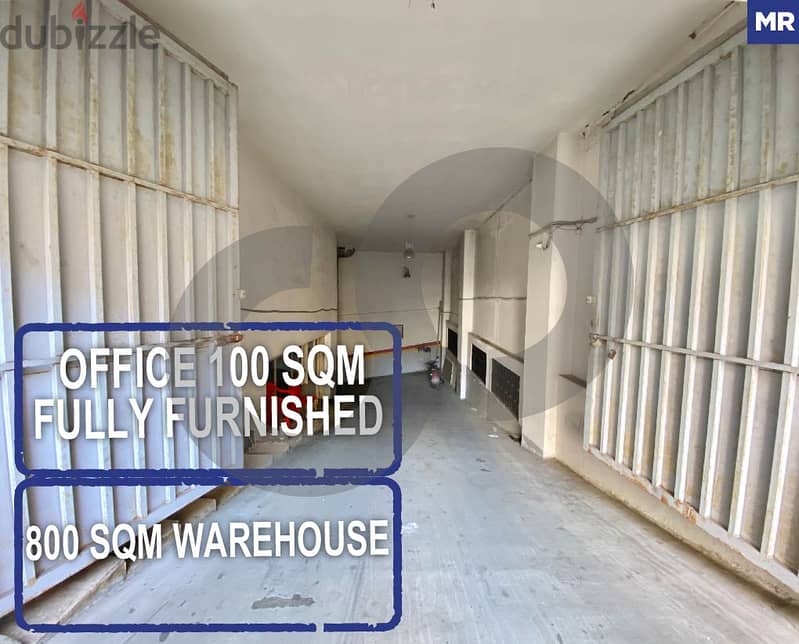 office 100 sqm and warehouse 800 sqm for rent in Jnah REF#MR114600 0