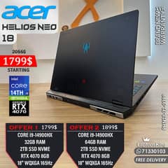 ACER PREDATOR HELIOS NEO 18 PHN18-71-97PP CORE i9-14900HX RTX 4070 8GB 0