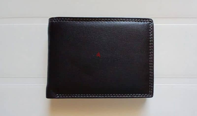 Very Soft Leather Man Wallet (Black) 1