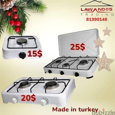 Table Gas Cooker  غاز 1,2,3 عيون